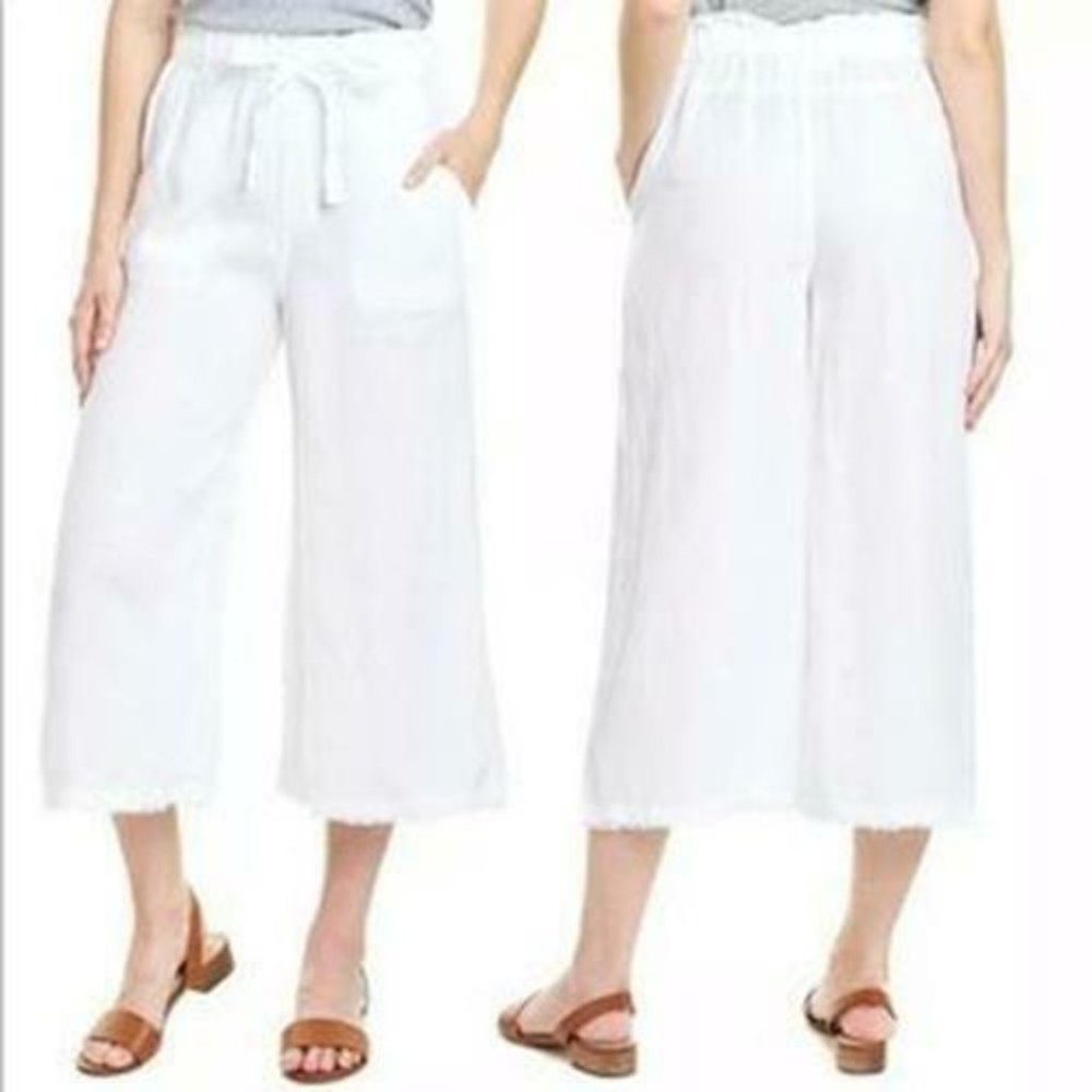 Cloth & Stone Fray Hem Wide Leg Pants HW8479 - Picture 8 of 8